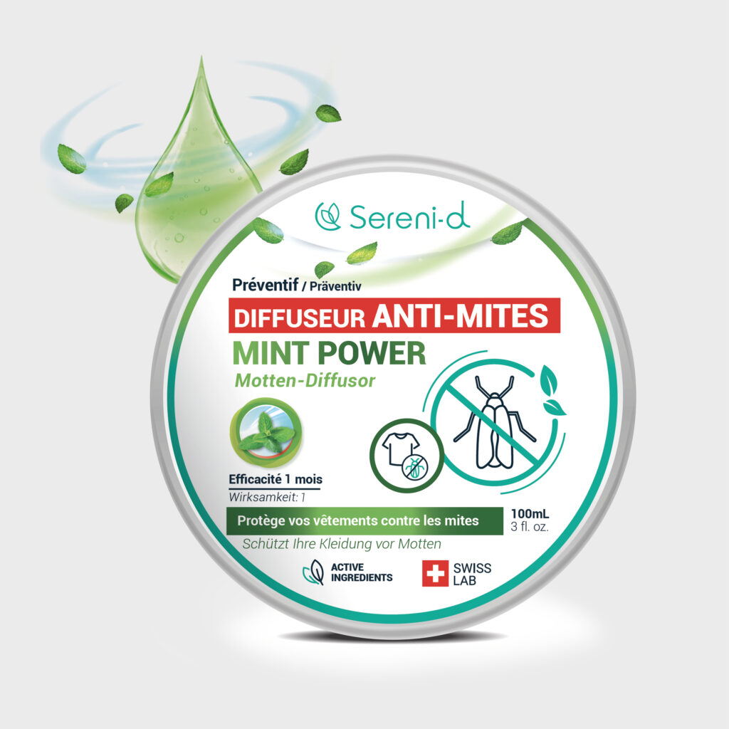 DIFFUSEUR Répulsif Anti-Mites Textiles MINTPOWER